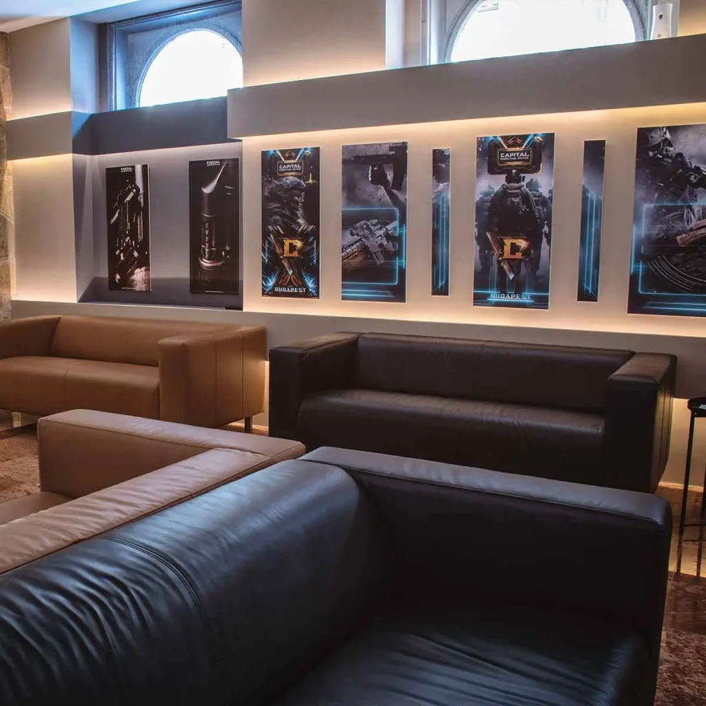 Boedapest Schietbaan lounge interieur